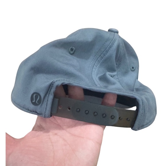 Lululemon Gray Snapback Hat Adjustable Strap Logo One Size Athleisure Streetwear - Picture 3 of 3